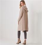 Load image into Gallery viewer, Sadie Hooded Knit Coat, Beige
