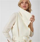 Load image into Gallery viewer, Wool Blend Midi Vest (White)
