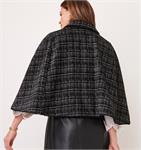 Load image into Gallery viewer, Sonia Tweed Cape (  Black(
