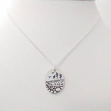 Load image into Gallery viewer, Silver Coastal Scene Necklace,
