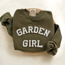 Load image into Gallery viewer, Garden Girl Sweatshirt ( Army Grn)
