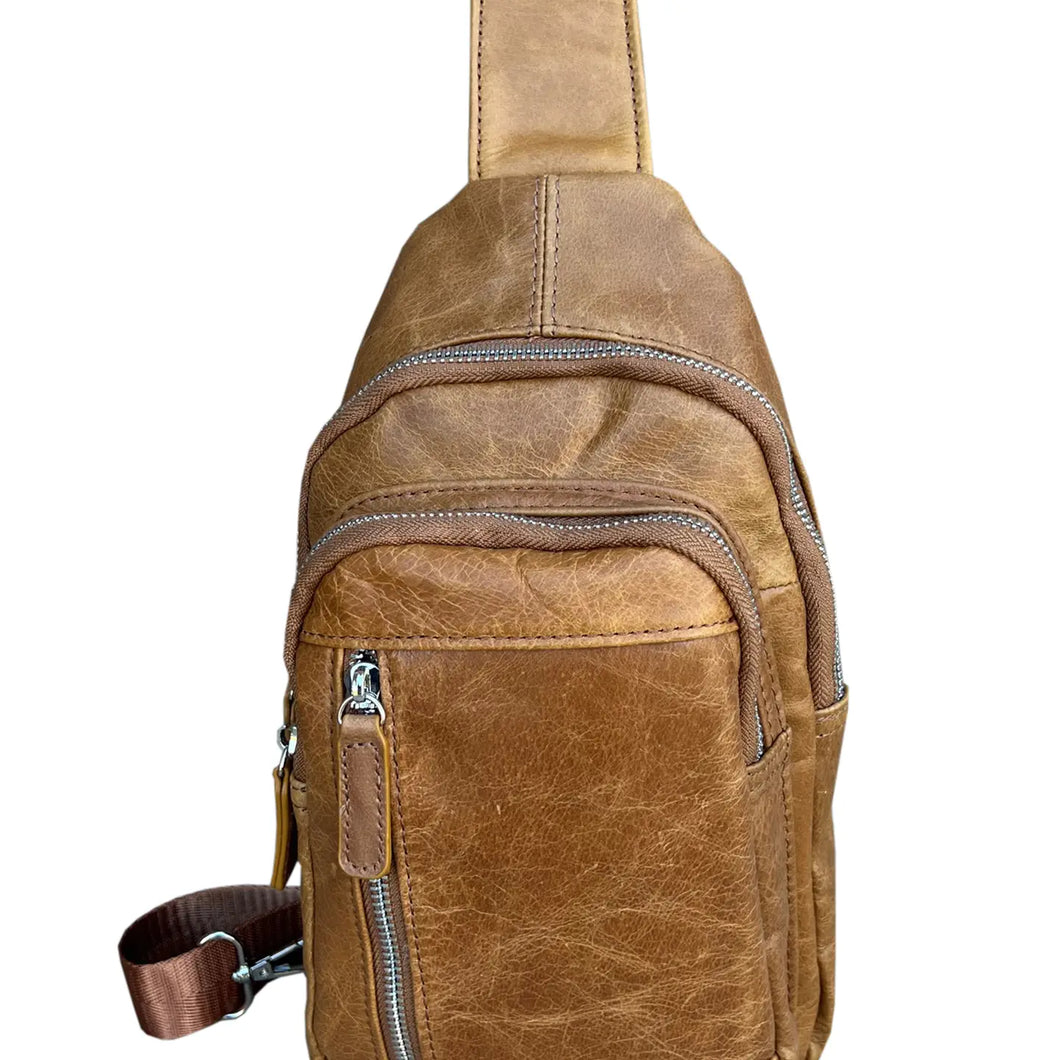 Cowhide Leather Sling Bag