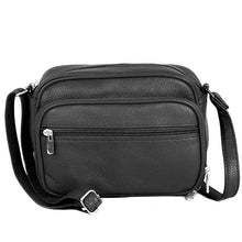 Load image into Gallery viewer, Black Cowhide Leather Bag
