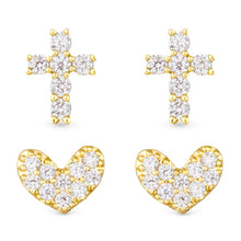 Load image into Gallery viewer, Gld CZ Earrings
