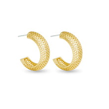 Load image into Gallery viewer, Polished Gold Earrings
