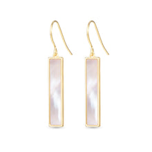 Load image into Gallery viewer, Gold MOP &amp; CZ Earrings
