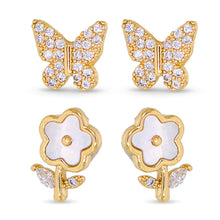 Load image into Gallery viewer, Gld CZ Earrings
