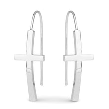 Load image into Gallery viewer, Silver Polished Earrings
