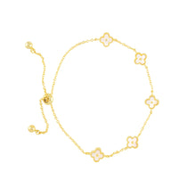 Load image into Gallery viewer, Gold Clover Bracelet
