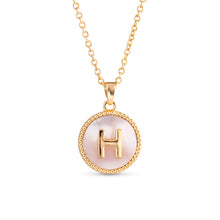 Load image into Gallery viewer, Mother of Pearl Initial Necklaces
