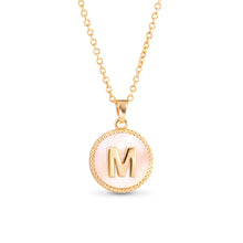 Load image into Gallery viewer, Mother of Pearl Initial Necklaces
