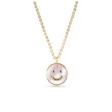 Load image into Gallery viewer, Gold MOP &amp; CZ Necklace
