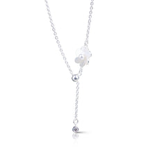 Load image into Gallery viewer, Silver MOP&amp;CZ Necklace
