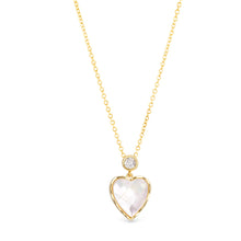 Load image into Gallery viewer, Gold MOP &amp; CZ Necklace
