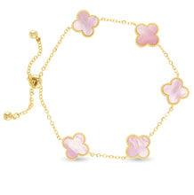 Load image into Gallery viewer, Gold Clover Bracelet
