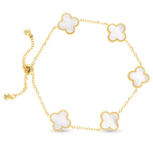 Load image into Gallery viewer, Gold Clover Bracelet
