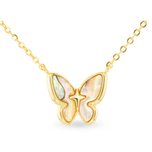 Load image into Gallery viewer, Gold Abalone Tan Necklace

