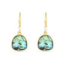 Load image into Gallery viewer, Blue Abalone Earrings
