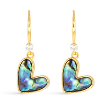 Load image into Gallery viewer, Blue Abalone Earrings
