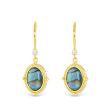 Load image into Gallery viewer, Blue Abalone Earrings
