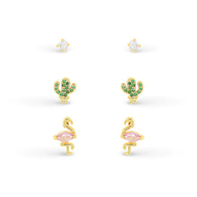 Load image into Gallery viewer, Gold Cutsey Earrings

