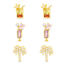 Load image into Gallery viewer, Gold Cutsey Earrings
