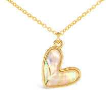 Load image into Gallery viewer, Gold Abalone Tan Necklace
