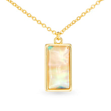 Load image into Gallery viewer, Gold Abalone Tan Necklace
