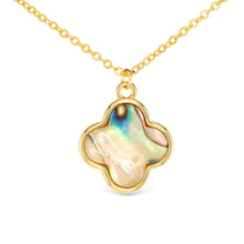 Load image into Gallery viewer, Gold Abalone Tan Necklace
