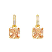 Load image into Gallery viewer, Crystal Square Earrings
