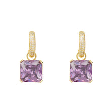 Load image into Gallery viewer, Crystal Square Earrings
