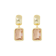 Load image into Gallery viewer, Rectangle Crystal Earrings

