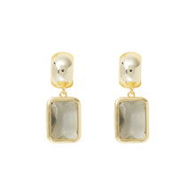 Load image into Gallery viewer, Rectangle Crystal Earrings
