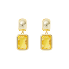 Load image into Gallery viewer, Rectangle Crystal Earrings
