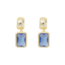 Load image into Gallery viewer, Rectangle Crystal Earrings
