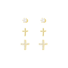 Load image into Gallery viewer, Gld CZ Earrings
