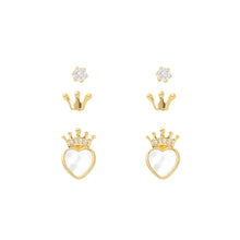 Load image into Gallery viewer, Gld CZ Earrings
