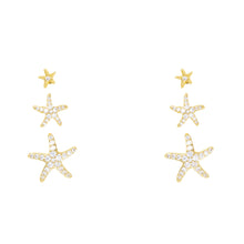 Load image into Gallery viewer, Gld CZ Earrings
