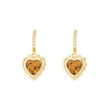 Load image into Gallery viewer, Gold Birthstone  Earring’s

