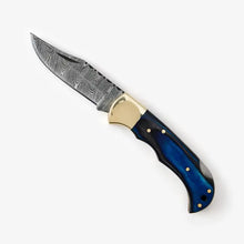 Load image into Gallery viewer, Blue Diamond Wood Folding Knife BP-002
