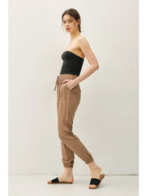 Load image into Gallery viewer, Dk Taupe High Rise Jogger Pants
