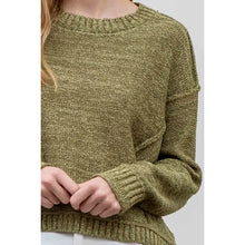 Load image into Gallery viewer, Exposed Seam Drop Shoulder Pullover
