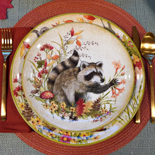 Load image into Gallery viewer, Woodland Critters Fall Dessert Plate 9in Asst.
