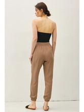 Load image into Gallery viewer, Dk Taupe High Rise Jogger Pants
