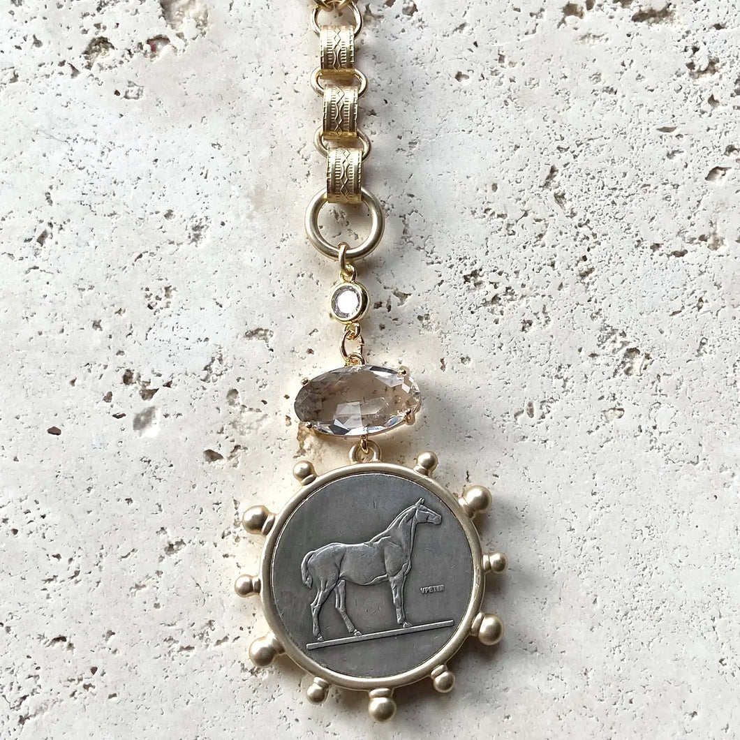 Horse Coin Necklace