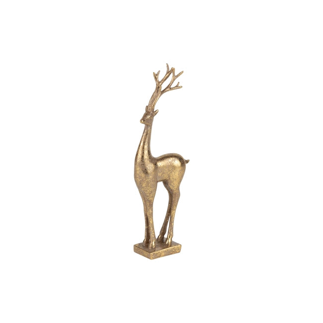 Antique Gold Finish  Reindeer ,9in