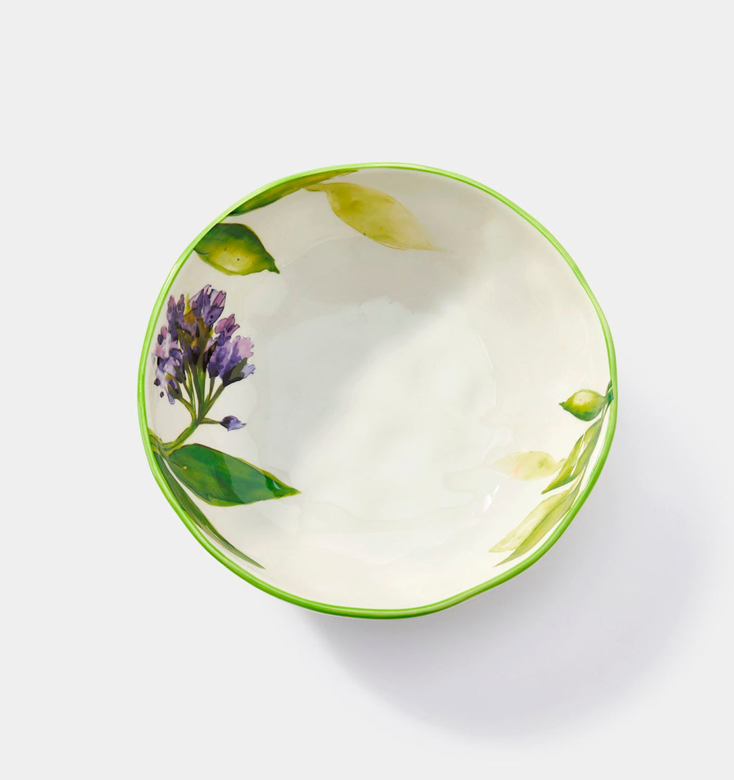 Ceramic Lavender Leaf Bowl