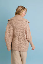 Load image into Gallery viewer, Chunky Cable Knit Oversized Cardigan
