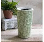 Load image into Gallery viewer, Green Pattern Ceramic Vase
