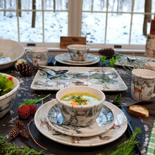 Load image into Gallery viewer, Winter's Frost Christmas Dinner Plate 11in
